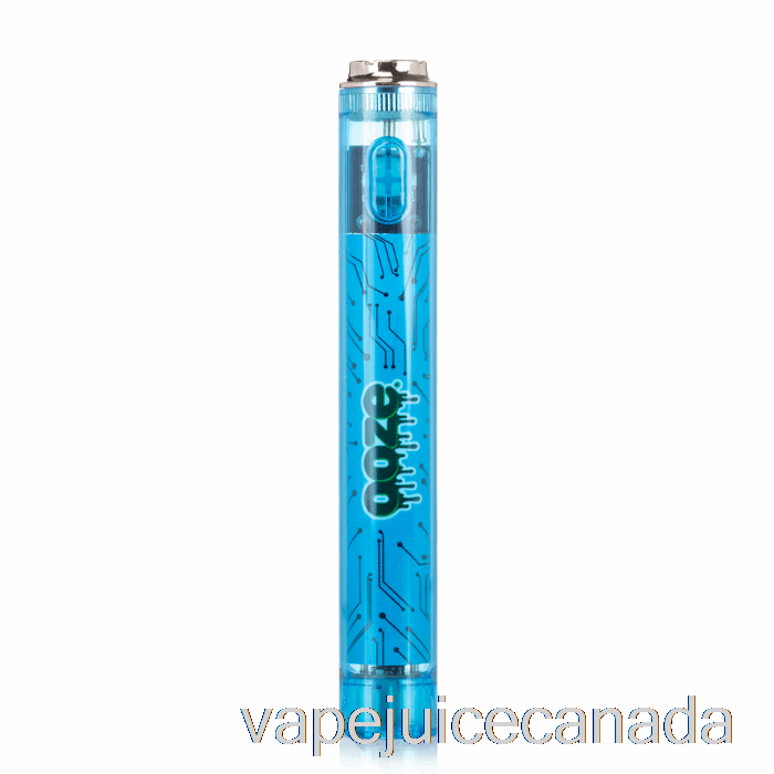 Vape Juice Ooze Slim 400mAh CLEAR 510 Vape Battery Sapphire Blue